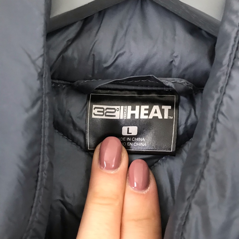 32 DEGREES Blue Quilted Puffer Packable Vest - Picture 4 of 6